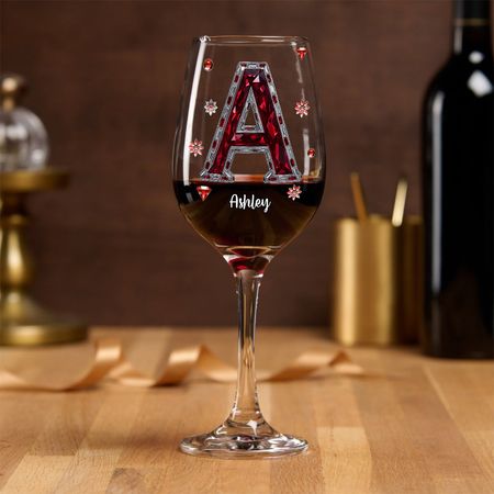 Love Wine - Personalized Wine Wine Glass With Long Stem